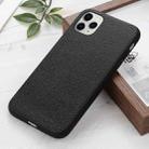 For iPhone 12 / 12 Pro Litchi Texture Genuine Leather Folding Protective Case(Black) - 1
