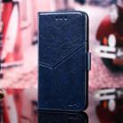 For OnePlus Nord Geometric Stitching Horizontal Flip TPU + PU Leather Case with Holder & Card Slots & Wallet(Blue) - 1