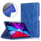Marble Cloth Texture Horizontal Flip TPU + PU Leather Case with Holder & Card Slot & Sleep / Wake-up Function For iPad Air (2020) 10.9(Dark Blue) - 1