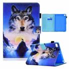 Colored Drawing Horizontal Flip Leather Case with Holder & Card Slots & Sleep / Wake-up Function For iPad mini 5 / 4 / 3 / 2 / 1(Wolf) - 1