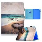 Colored Drawing Horizontal Flip Leather Case with Holder & Card Slots & Sleep / Wake-up Function For iPad Air / Air 2 / iPad 9.7 (2017) / (2018)(Love) - 1