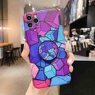 For iPhone 11 Pro Max Bright Series Precision Hole Shockproof Protective Case with Holder (G5) - 1