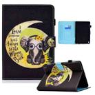 For Amazon Kindle Fire HD8 (2020) Colored Drawing Horizontal Flip Leather Case with Holder & Card Slots & Sleep / Wake-up Function(Moon Baby Elephant) - 1