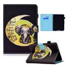 For Amazon Kindle Paperwhite 4 / 3 / 2 / 1 Colored Drawing Horizontal Flip Leather Case with Holder & Card Slots & Sleep / Wake-up Function(Moon Baby Elephant) - 1