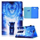 For Samsung Galaxy Tab A 10.1 / T580 Colored Drawing Horizontal Flip Leather Case with Holder & Card Slots & Sleep / Wake-up Function(Lion) - 1
