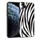 For iPhone 11 Pro Precision Hole Shockproof Protective Case (Zebra) - 1