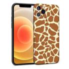 For iPhone 12 mini Precision Hole Shockproof Protective Case (Giraffe) - 1