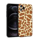 For iPhone 12 Precision Hole Shockproof Protective Case(Giraffe) - 1