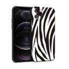 For iPhone 12 Precision Hole Shockproof Protective Case(Zebra) - 1