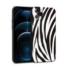 For iPhone 12 Pro Max Precision Hole Shockproof Protective Case(Zebra) - 1