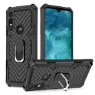 For Motorola Moto E7 / E (2020) Cool Armor PC + TPU Shockproof Case with 360 Degree Rotation Ring Holder(Black) - 1