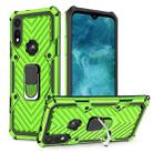 For Motorola Moto E7 / E (2020) Cool Armor PC + TPU Shockproof Case with 360 Degree Rotation Ring Holder(Green) - 1