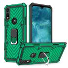 For Motorola Moto E7 / E (2020) Cool Armor PC + TPU Shockproof Case with 360 Degree Rotation Ring Holder(Dark Green) - 1