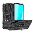 For OPPO A9 (2020) Cool Armor PC + TPU Shockproof Case with 360 Degree Rotation Ring Holder(Black) - 1