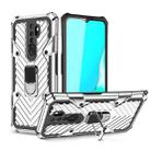 For OPPO A9 (2020) Cool Armor PC + TPU Shockproof Case with 360 Degree Rotation Ring Holder(Silver) - 1