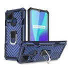 For OPPO Realme C15 Cool Armor PC + TPU Shockproof Case with 360 Degree Rotation Ring Holder(Blue) - 1