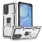 For Vivo V19 Cool Armor PC + TPU Shockproof Case with 360 Degree Rotation Ring Holder(Silver) - 1