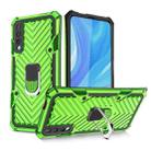 For Huawei Y9s Cool Armor PC + TPU Shockproof Case with 360 Degree Rotation Ring Holder(Green) - 1