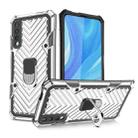 For Huawei Y9s Cool Armor PC + TPU Shockproof Case with 360 Degree Rotation Ring Holder(Silver) - 1