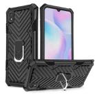 For Xiaomi Redmi 9A Cool Armor PC + TPU Shockproof Case with 360 Degree Rotation Ring Holder(Black) - 1