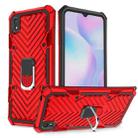 For Xiaomi Redmi 9A Cool Armor PC + TPU Shockproof Case with 360 Degree Rotation Ring Holder(Red) - 1