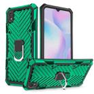 For Xiaomi Redmi 9A Cool Armor PC + TPU Shockproof Case with 360 Degree Rotation Ring Holder(Dark Green) - 1