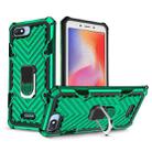 For Xiaomi Redmi 6A Cool Armor PC + TPU Shockproof Case with 360 Degree Rotation Ring Holder(Dark Green) - 1