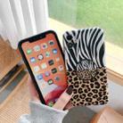For iPhone 12 mini Precision Hole Shockproof Protective Case with Holder (Giraffe) - 3