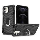 Cool Armor PC + TPU Shockproof Case with 360 Degree Rotation Ring Holder For iPhone 12 / 12 Pro(Black) - 1