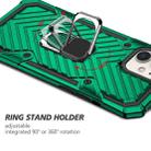 Cool Armor PC + TPU Shockproof Case with 360 Degree Rotation Ring Holder For iPhone 12 / 12 Pro(Dark Green) - 5
