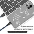 For iPhone 12 / 12 Pro Enjoy Smiley Heart Pattern Shockproof TPU Case(Grey) - 3
