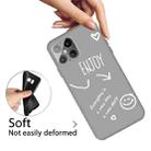 For iPhone 12 / 12 Pro Enjoy Smiley Heart Pattern Shockproof TPU Case(Grey) - 4