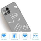 For iPhone 12 / 12 Pro Enjoy Smiley Heart Pattern Shockproof TPU Case(Grey) - 5