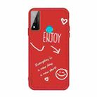 For Huawei P Smart 2020 Enjoy Smiley Heart Pattern Shockproof TPU Case(Red) - 1