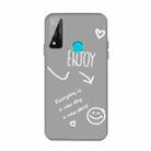 For Huawei P Smart 2020 Enjoy Smiley Heart Pattern Shockproof TPU Case(Grey) - 1