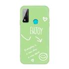 For Huawei P Smart 2020 Enjoy Smiley Heart Pattern Shockproof TPU Case(Green) - 1