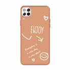 For Huawei P40 Lite 4G Enjoy Smiley Heart Pattern Shockproof TPU Case(Orange) - 1