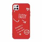 For Huawei P40 Lite 4G Enjoy Smiley Heart Pattern Shockproof TPU Case(Red) - 1