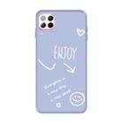 For Huawei P40 Lite 4G Enjoy Smiley Heart Pattern Shockproof TPU Case(Light Purple) - 1