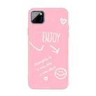 For Huawei Y5p (2020) Enjoy Smiley Heart Pattern Shockproof TPU Case(Pink) - 1