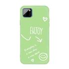 For Huawei Y5p (2020) Enjoy Smiley Heart Pattern Shockproof TPU Case(Green) - 1