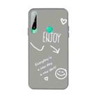 For Huawei Y6p (2020) Enjoy Smiley Heart Pattern Shockproof TPU Case(Grey) - 1