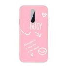 For OnePlus 8 Enjoy Smiley Heart Pattern Shockproof TPU Case(Pink) - 1