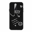 For OnePlus 8 Enjoy Smiley Heart Pattern Shockproof TPU Case(Black) - 1