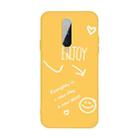 For OnePlus 8 Enjoy Smiley Heart Pattern Shockproof TPU Case(Yellow) - 1