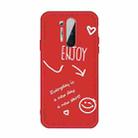 For OnePlus 8 Pro Enjoy Smiley Heart Pattern Shockproof TPU Case(Red) - 1