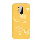 For OnePlus 8 Pro Enjoy Smiley Heart Pattern Shockproof TPU Case(Yellow) - 1