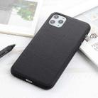 For iPhone 12 Pro Max Lambskin Texture Protective Case(Black) - 1