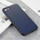 For iPhone SE 2022 / SE 2020 / 8 / 7 Lambskin Texture Protective Case(Blue) - 1