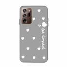 For Samsung Galaxy Note20 Ultra Small Smiley Heart Pattern Shockproof TPU Case(Grey) - 1